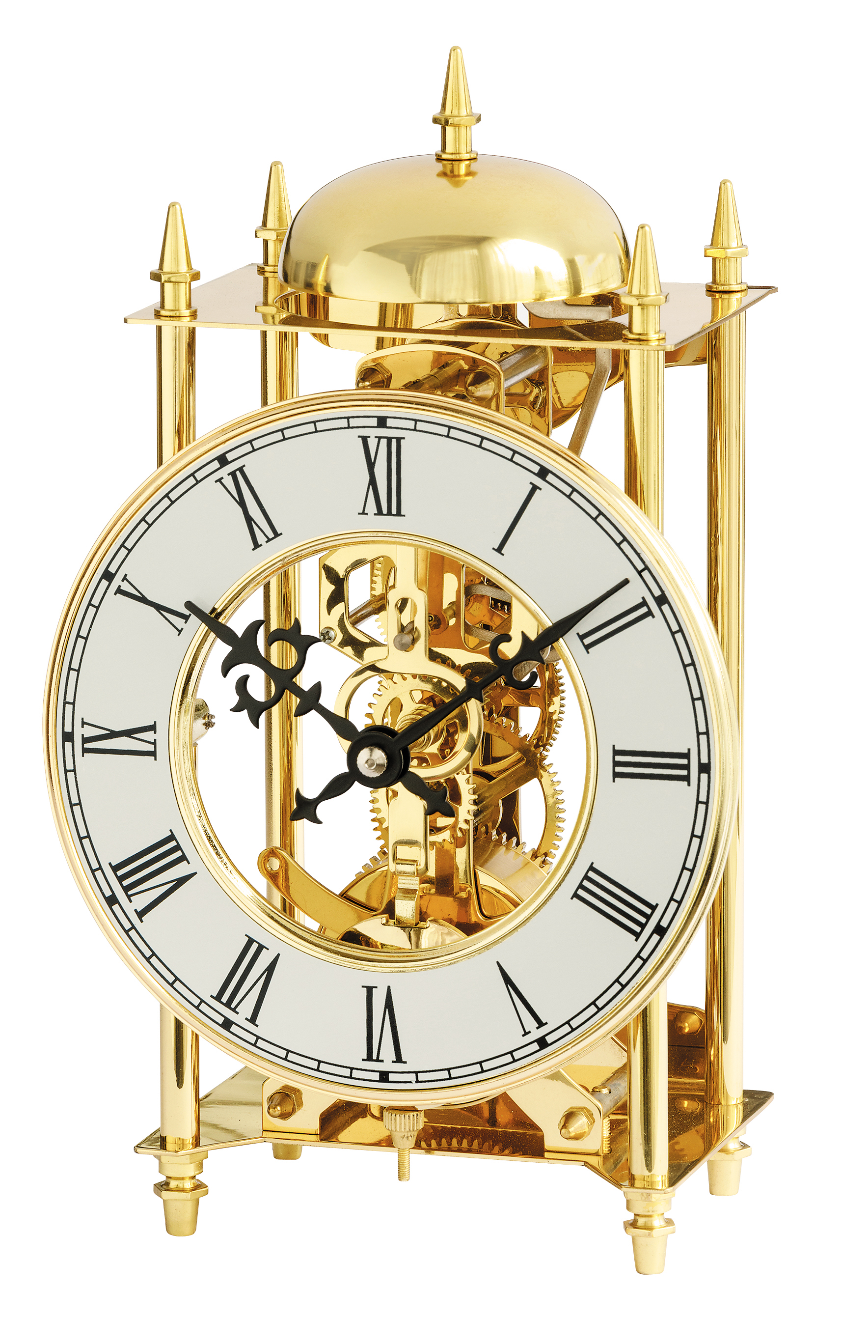 AMS 1183nbrass skeleton deskclock